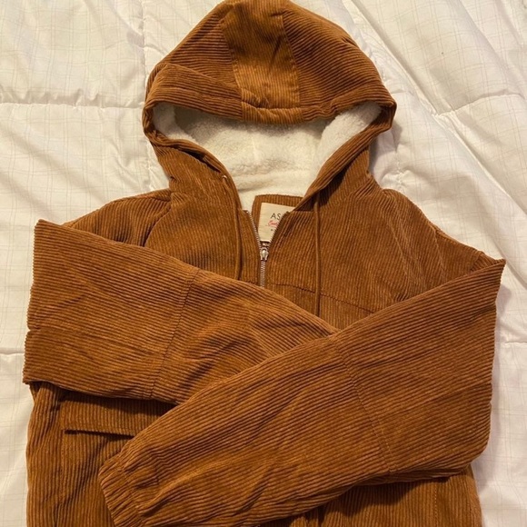 CROPPED CORDUROY BOMBER JACKET - Picture 4 of 8